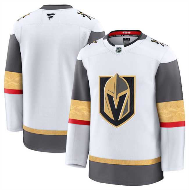 Men%27s Vegas Golden Knights Blank White 2024-25 Home Stitched Hockey Jersey Dzhi